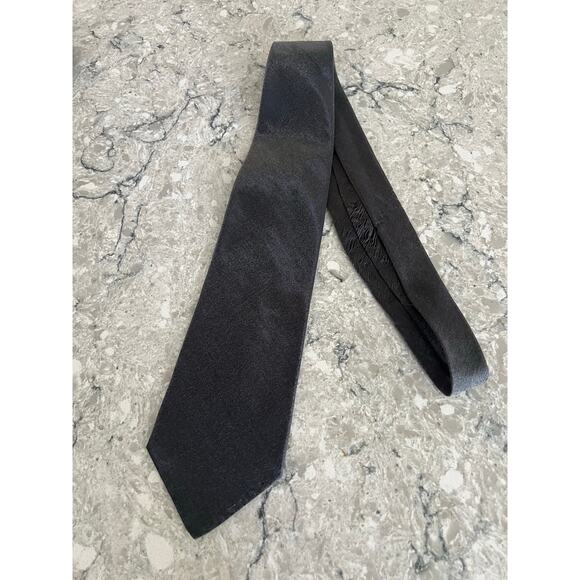 Alfani Men's Neck Tie Silk Blend Made in Italy Shimmering Gray JL - Picture 5 of 8